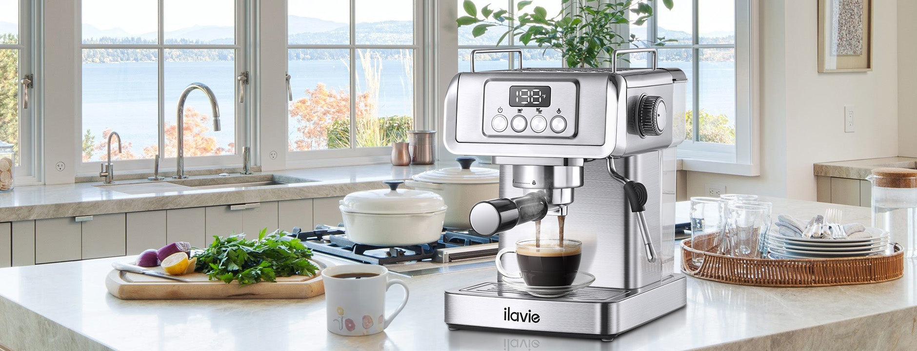 51MM Portafilter Handle without filter for ilavie Espresso Machine