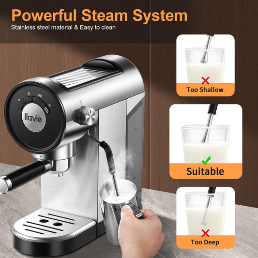 Replacement Steam Wand Nozzle for Espresso Machine CM-801B, K1