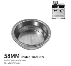 58mm Filter Basket for ILAVIE Espresso Machine with Grinder CM5020-UL, K6