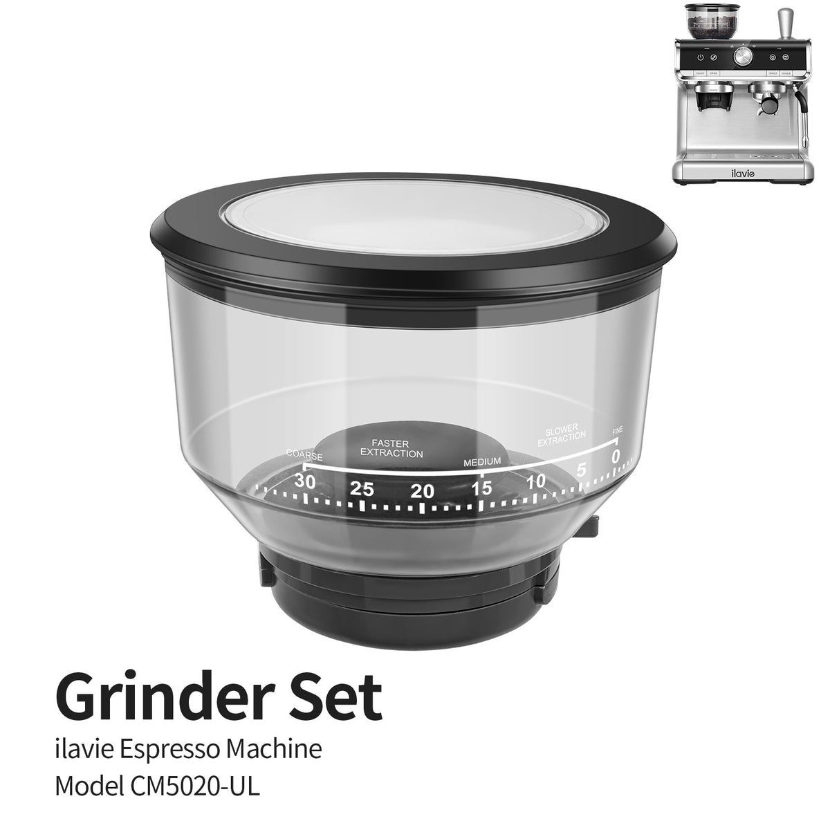 Grinder Set for ILAVIE Espresso Machine with Grinder CM5020-UL, K6