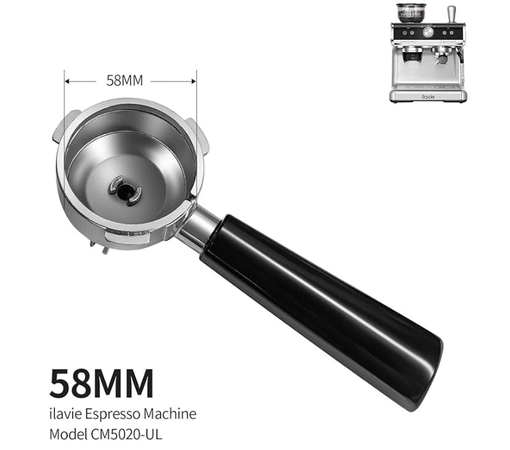 58mm Portafilter without filter for ilavie Super Espresso Machine with Grinder CM5020-UL, K6