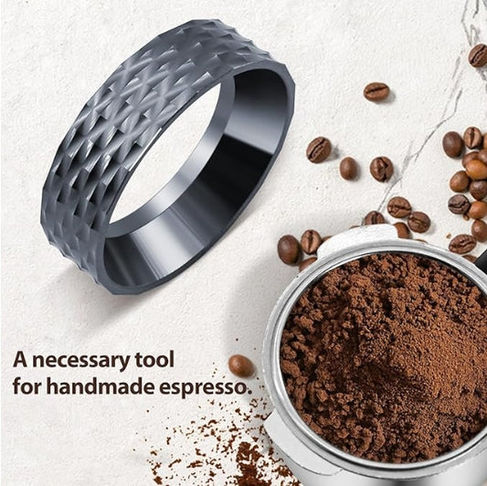 51mm Espresso Dosing Funnel, Stainless Steel Coffee Dosing Ring Compatible with 51mm Portafilter, Coffee Powder Doser with Magnet