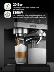 ILAVIE K8 Espresso Machine Cappuccino Latte Coffee Espresso Maker