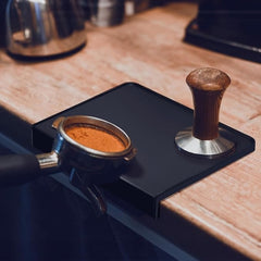 Tamping Mat for Espresso Coffee Machine, Waterproof and Heat Resistant, BlackColor, Food Grade Silicone