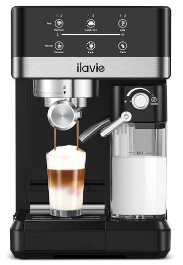 ILAVIE K8 Espresso Machine Cappuccino Latte Coffee Espresso Maker